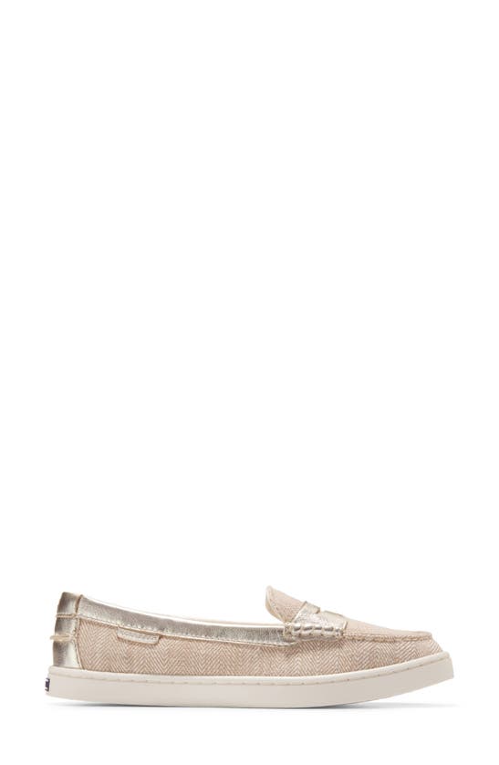 Shop Cole Haan Nantucket Penny Loafer In Natural/ Chevron