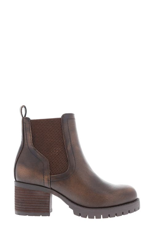 Shop Mia Jonna Lug Sole Chelsea Boot In Brown