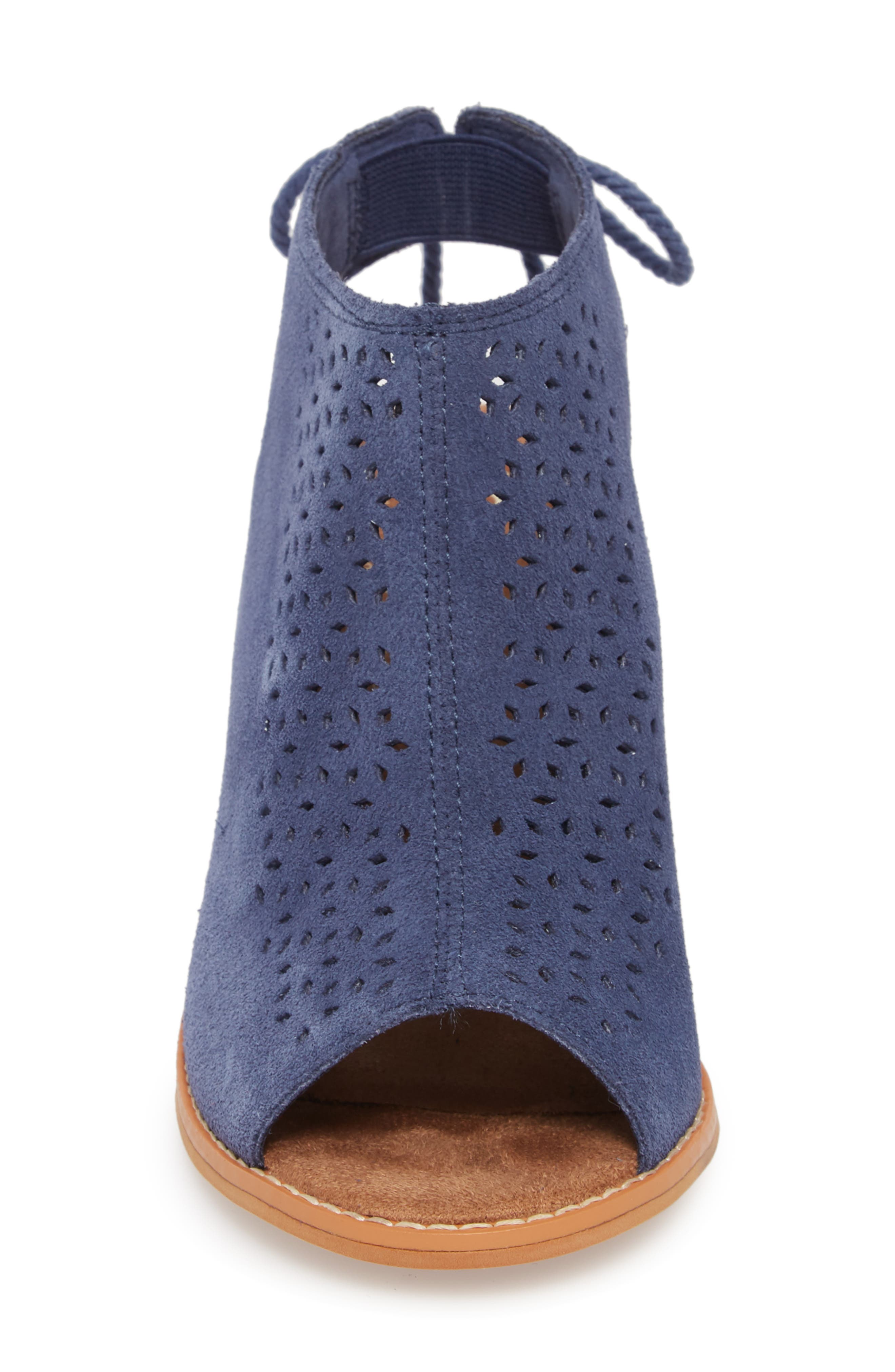 toms elba peep toe bootie