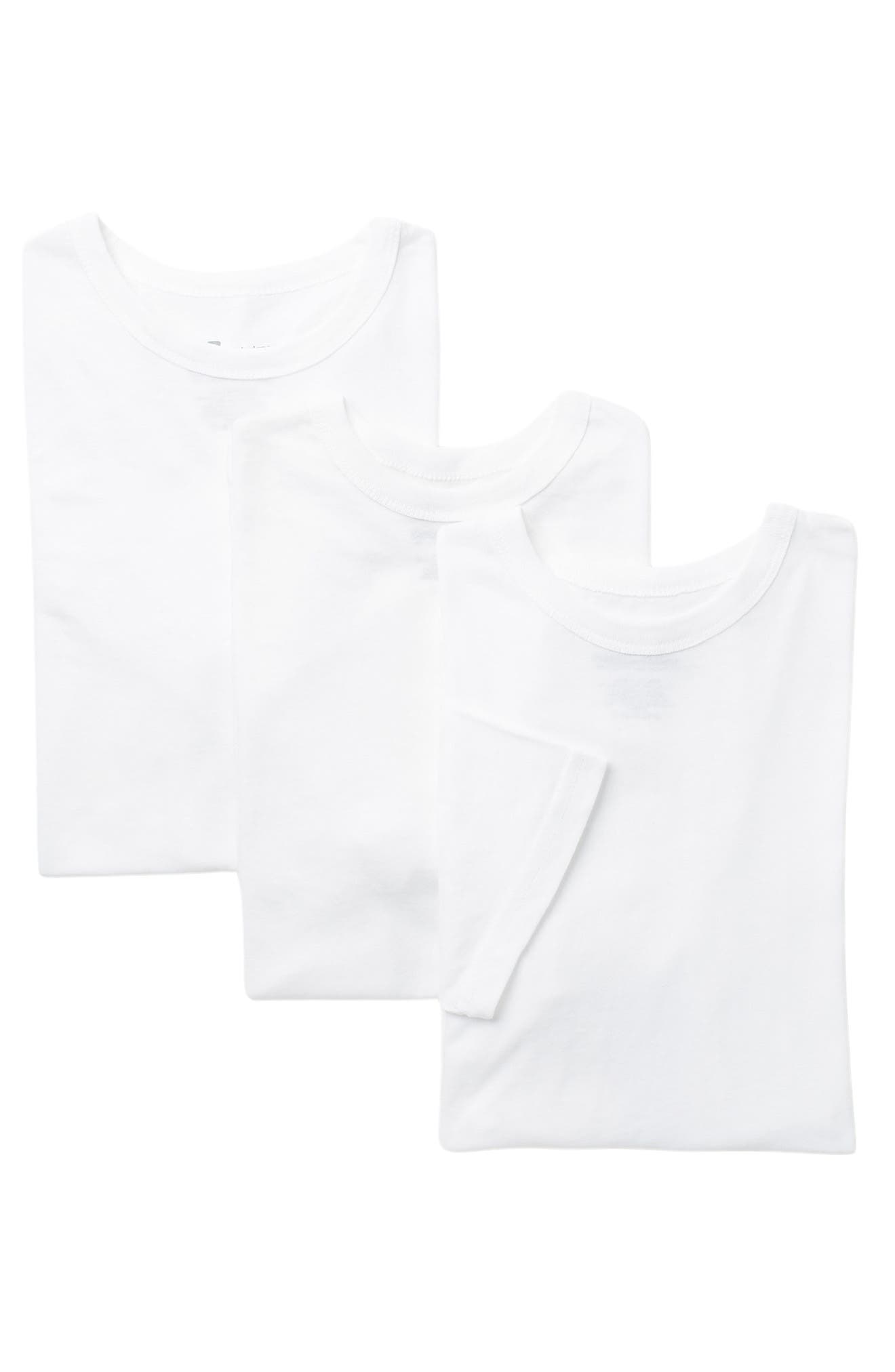 New Balance Crew Neck T-shirt In White/white/white