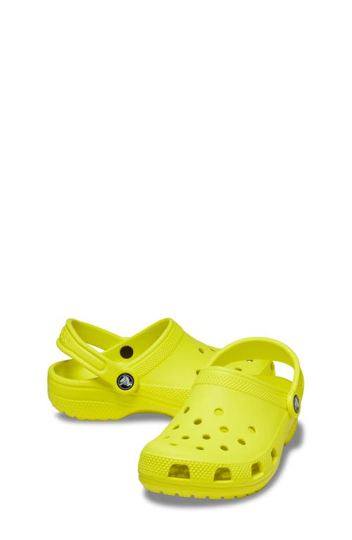 Shop Crocs Kids' Classic Clog In Acidity