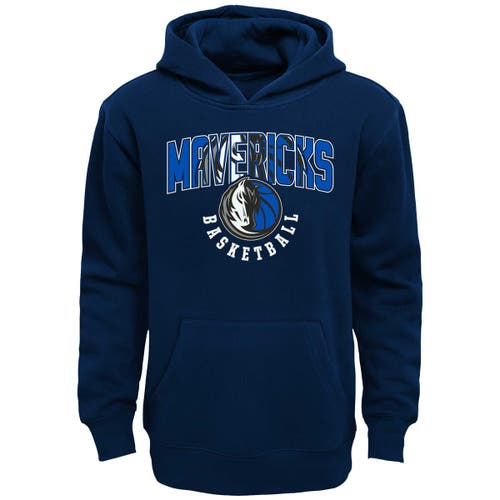 Outerstuff Youth Navy Dallas Mavericks Hot Shot Pullover Hoodie