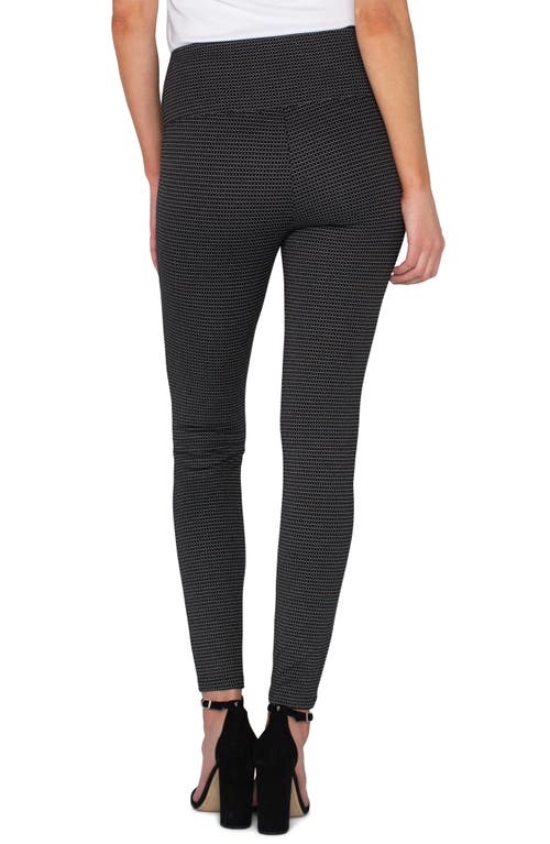 Shop Liverpool Reese Seam Detail Ankle Leggings<br /> In Black/white