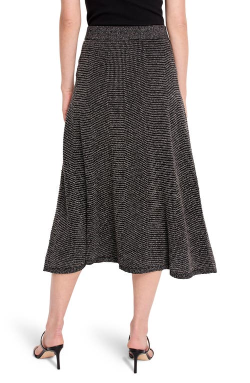 Nic + Zoe Nic+zoe Pixel Knit Midi Skirt In Neutral Multi