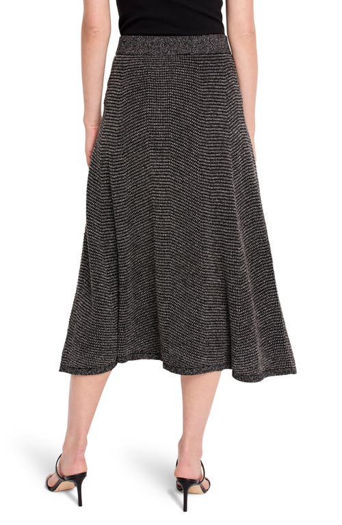 Shop Nic + Zoe Nic+zoe Pixel Knit Midi Skirt In Neutral Multi