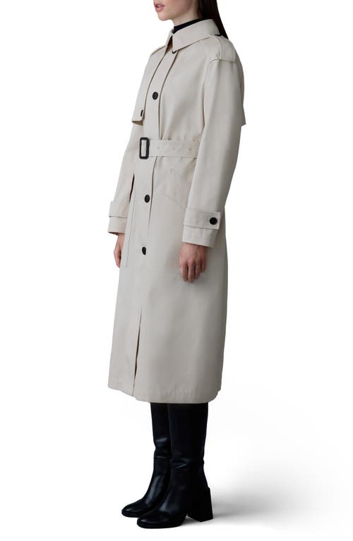 Mackage Ceyla Belted Handmade Double-face Virgin Wool Coat In Trench