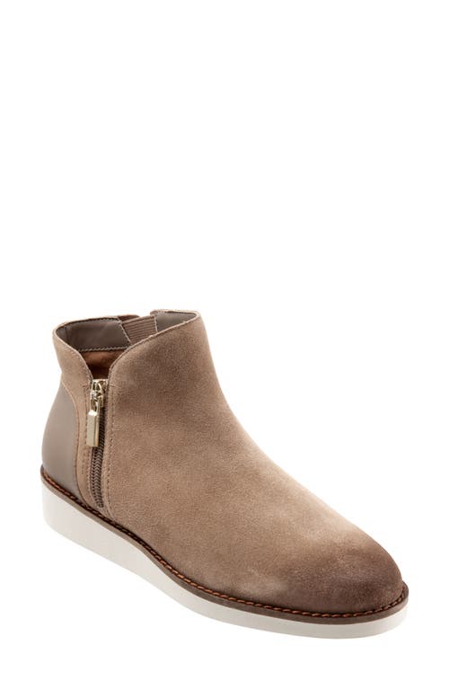 SoftWalk Wesley Bootie Stone Leather at Nordstrom,