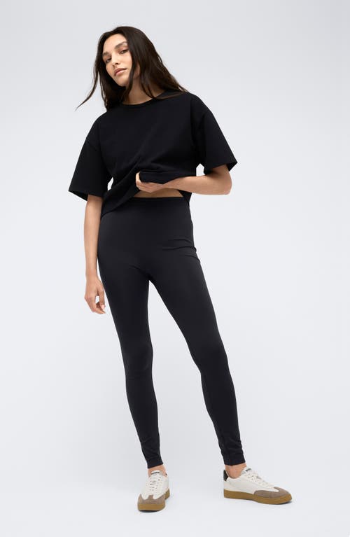 Shop Kenneth Cole Seamless Leggings In Black