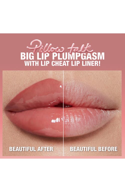 Charlotte Tilbury Pillow Talk Big Lip Plumpgasm Plumping Lip Gloss In Fair/medium