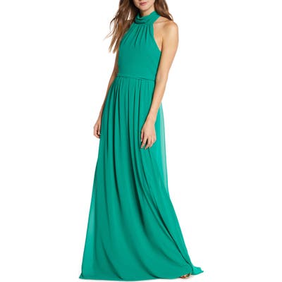 Mark + James By Badgley Mischka Mock Neck Maxi Dress, Green