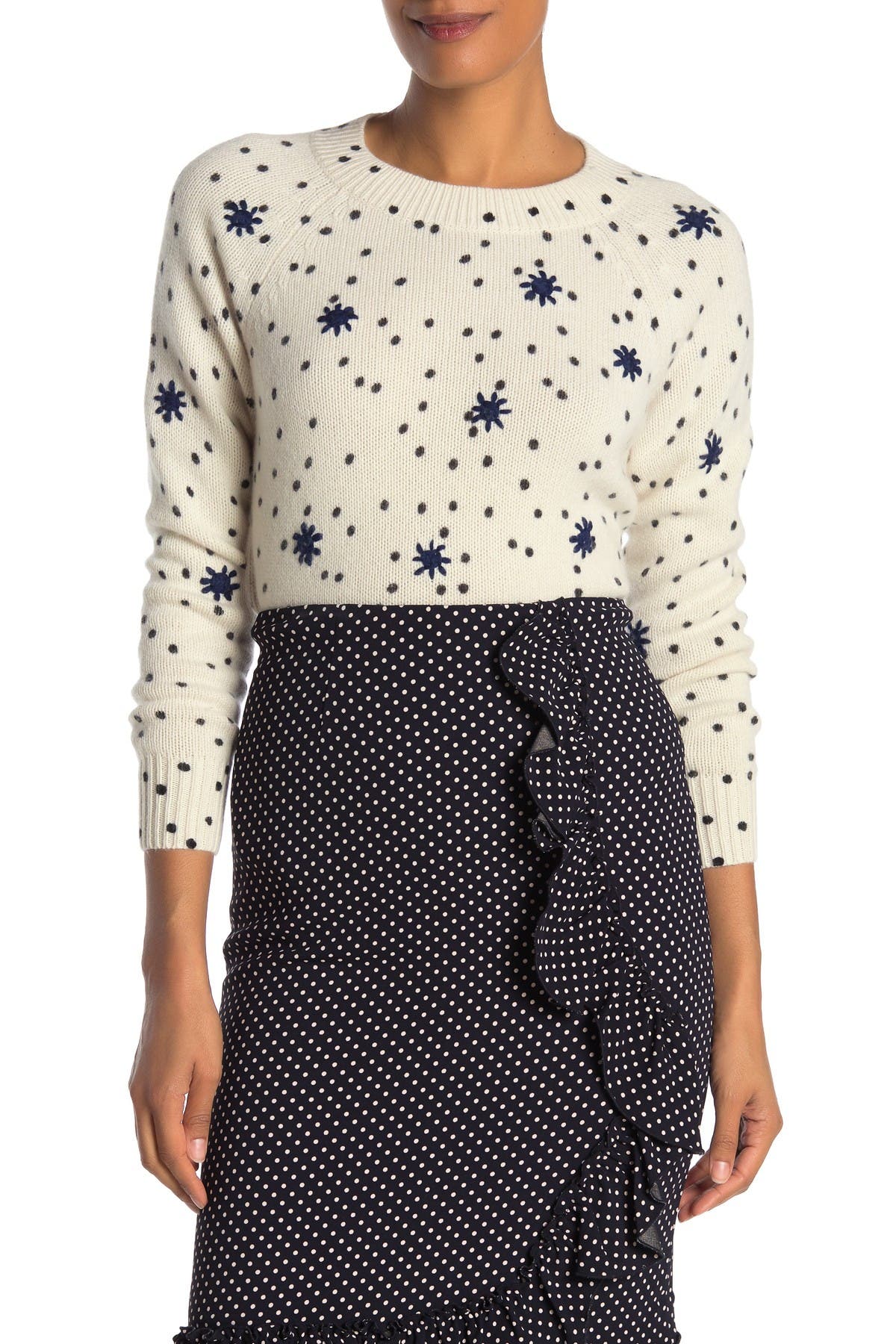 rebecca taylor polka dot sweater