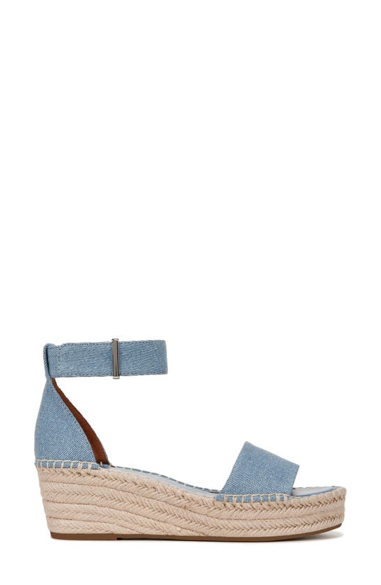 Franco Sarto Pela Espadrille Platform Sandal In Light Denim