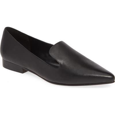 Sole Society Kapa Asymmetrical Loafer- Black