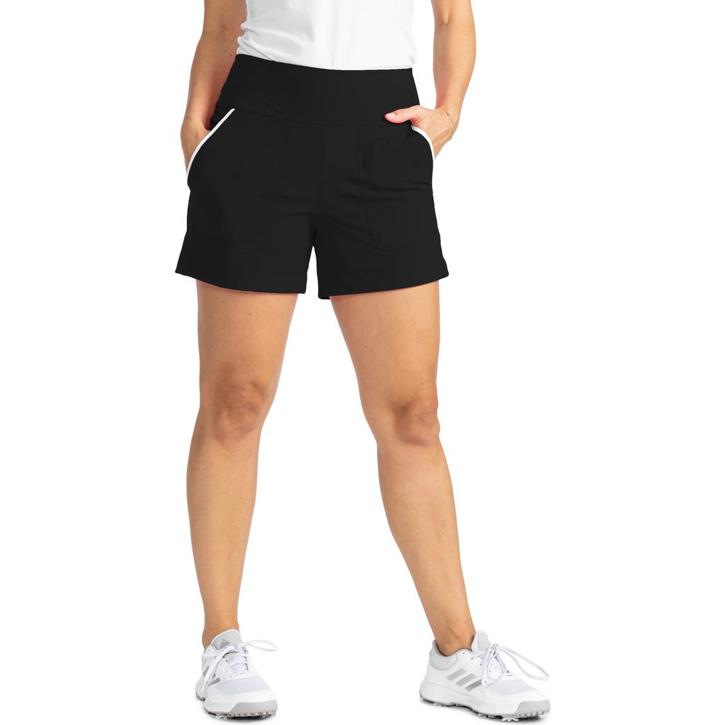Kinona Carry My Cargo Golf Shorts In Black/white