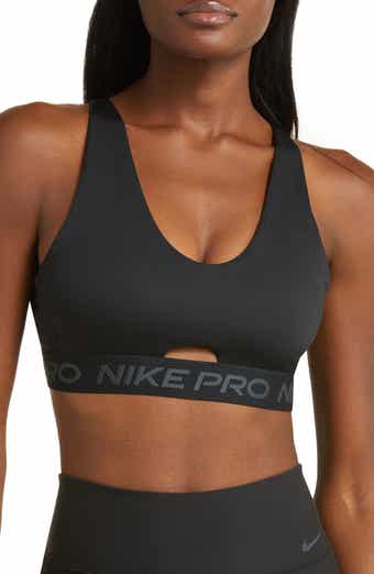 Nike Training Pro Dri-FIT Indy strappy cutout bra in black