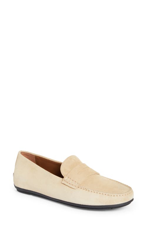 Warning Driving Penny Loafer in Beige