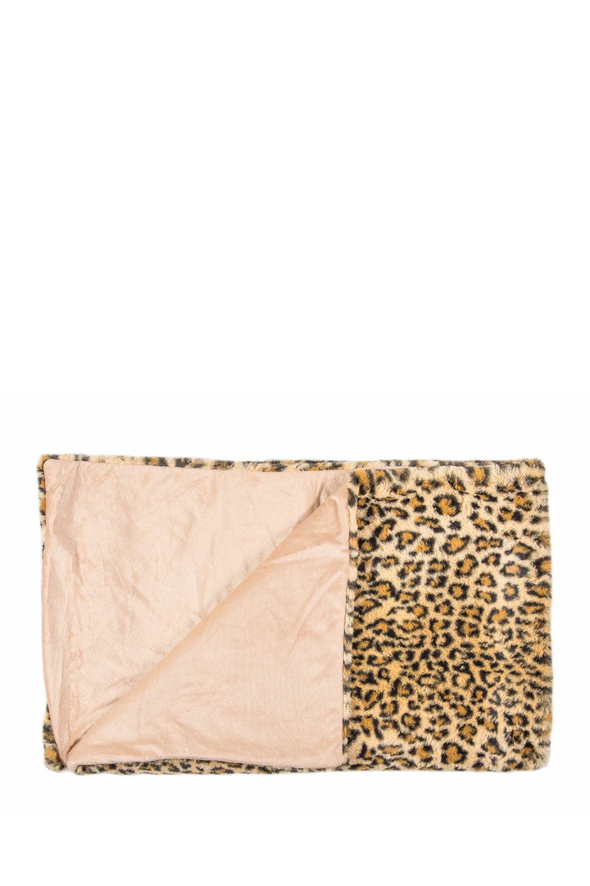 Luxe Burke Leopard Print Faux Fur Throw In Open Miscellaneous