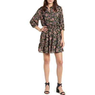 Rebecca Minkoff Ollie Drawstring Waist Dress, Green
