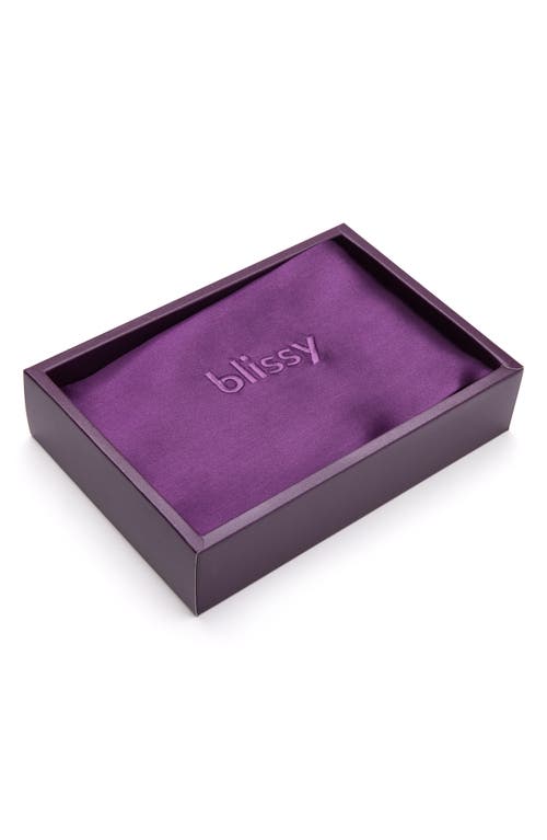 Shop Blissy Mulberry Silk Pillowcase In Royal Purple