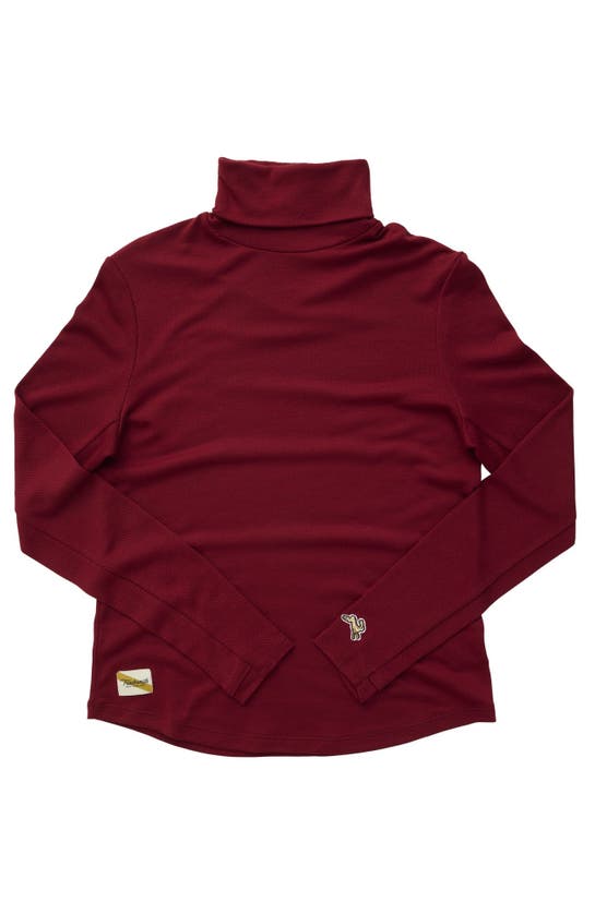 Shop Tracksmith Fells Turtleneck In Pomegranate