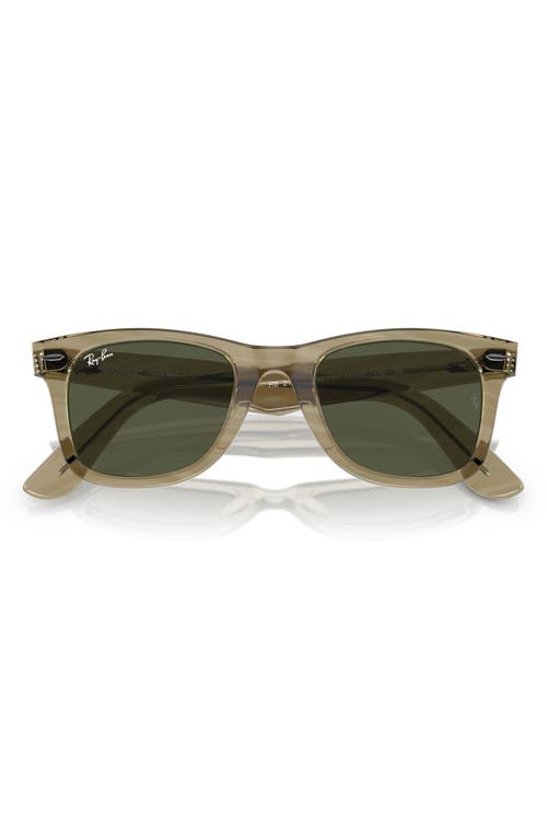 Ray Ban Original Wayfarer Square-frame Sunglasses In Grey/green