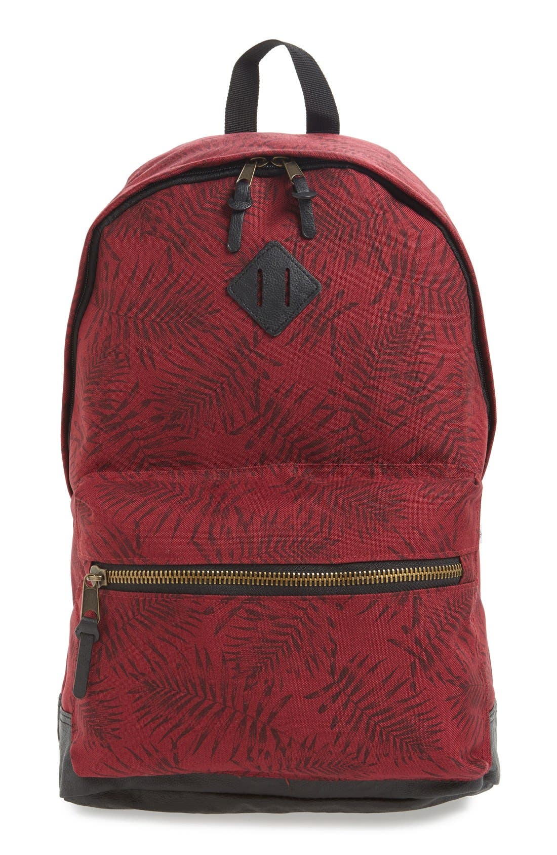 Topman Leaf Print Backpack Nordstrom