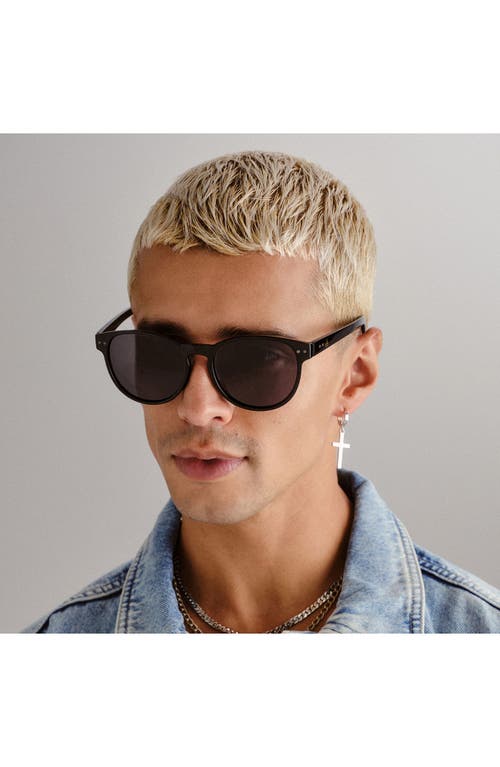 Aire Karma 54mm Polarized Round Sunglasses In Black