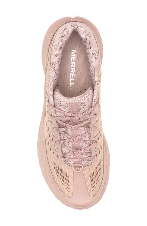 Merrell Agility Peak 5 Running Shoe In Adobe Rose