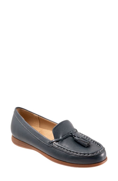 Trotters Dawson Tassel Loafer Navy Leather at Nordstrom,