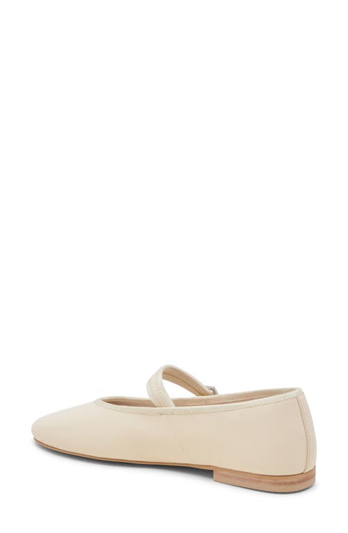 Shop Dolce Vita Roslyn Mary Jane Flat In Creme Leather