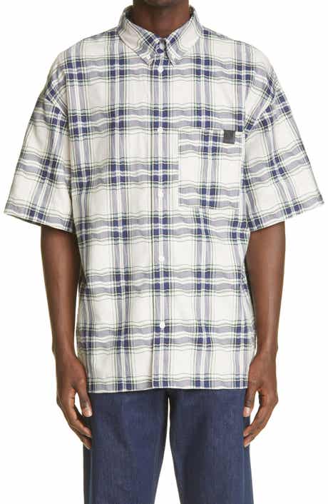 Loewe Anagram Patch Stripe Oxford Button-Up Shirt | Nordstrom