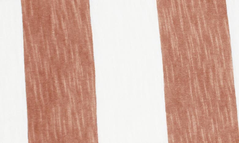Shop L'ovedbaby Stripe Organic Cotton Romper In Adobe Stripe