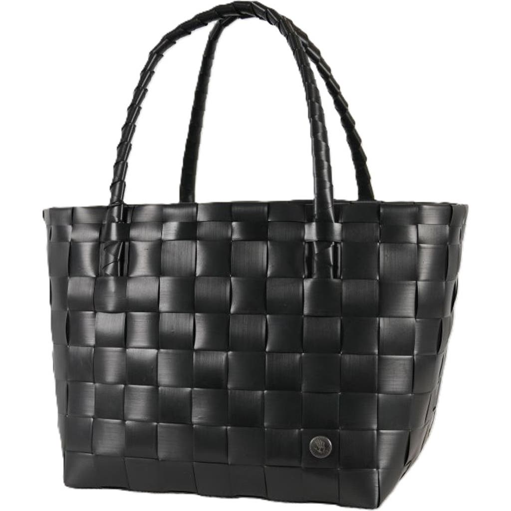 Shop Handed By Paris Recycled Plastic Tote Bag In Black