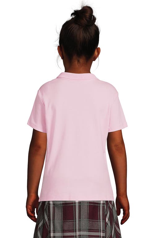 LANDS' END LANDS' END SCHOOL UNIFORM GIRLS SHORT SLEEVE FEMININE FIT INTERLOCK POLO SHIRT