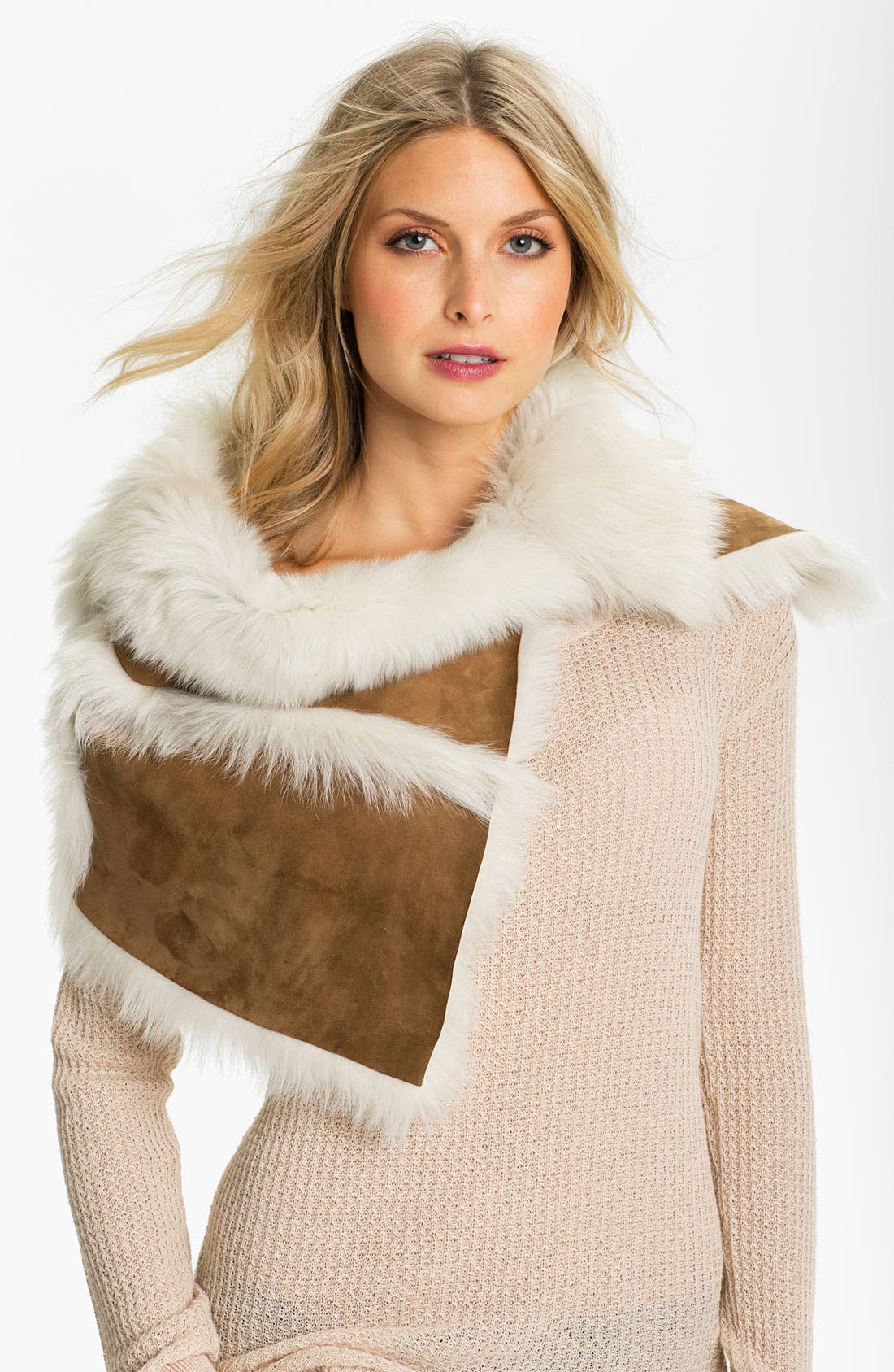 UGG® Australia 'Foxley' Shearling Collar Scarf Nordstrom