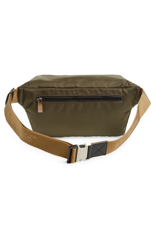 Shop Off-white Outdoor Nylon Belt Bag In Military Green