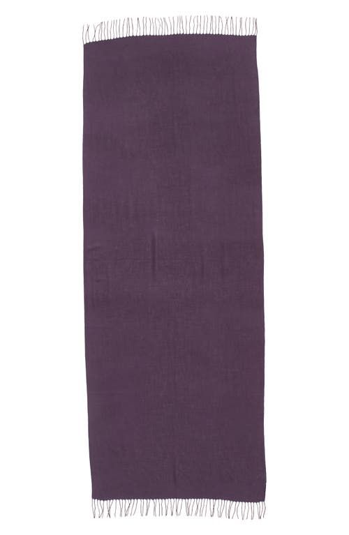 Shop Nordstrom Tissue Weight Wool & Cashmere Scarf In Purple Night