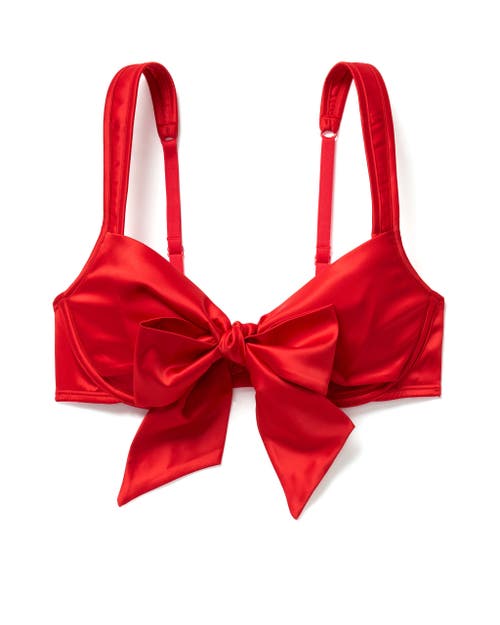 Adore Me Gynger Unlined Quarter Cup Bra In Dark Red