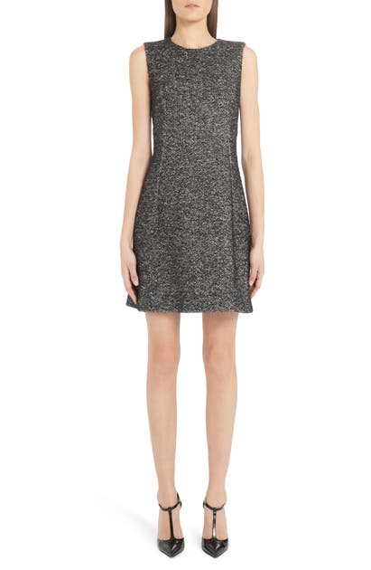 Click to view more detailed imagery on our partner's website Dolce & Gabbana Tweed Shift Minidress In Black White