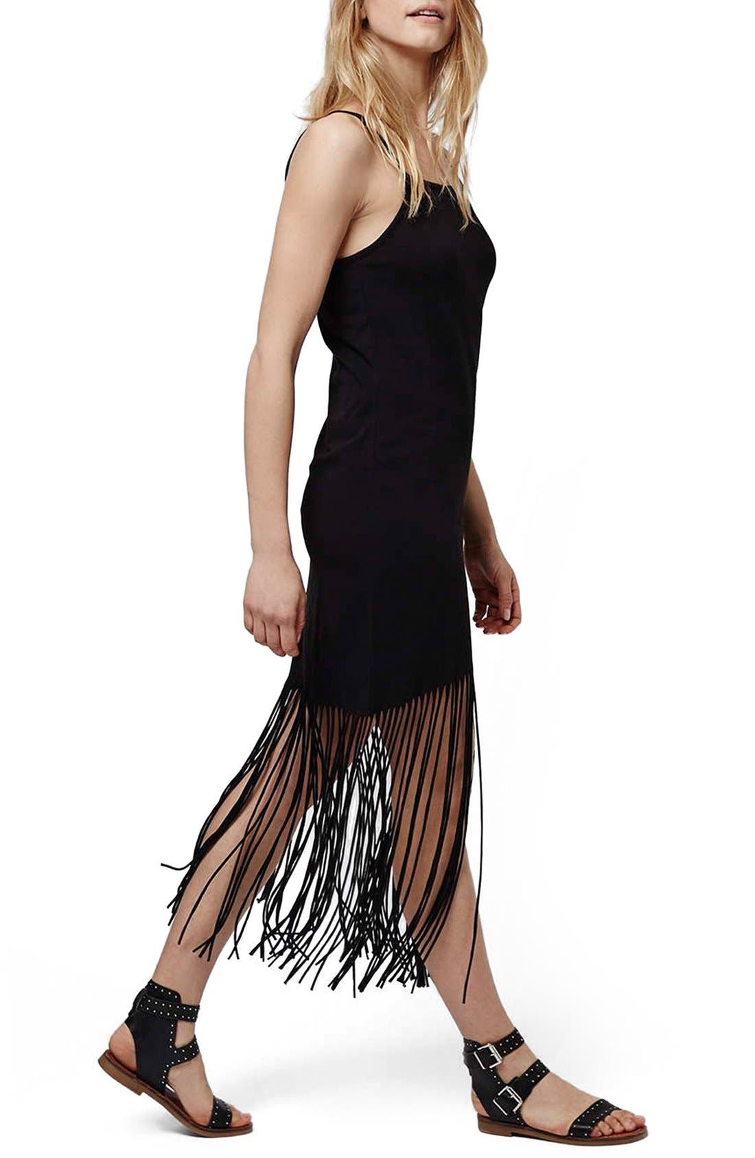 topshop tassel dress