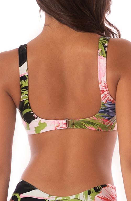 Maaji Neo Rebel Reversible Bikini Top In Green