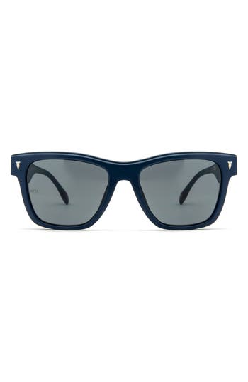 Mita Sustainable Eyewear The Wave 50mm Square Sunglasses In Blue