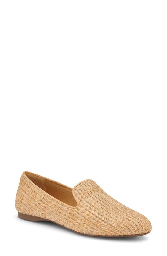 Shop Birdies Starling Raffia Flat In Flax Raffia