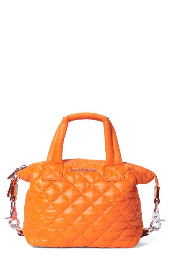 Mz Wallace Women's Micro Sutton Quilted Shoulder Bag In Tangerine