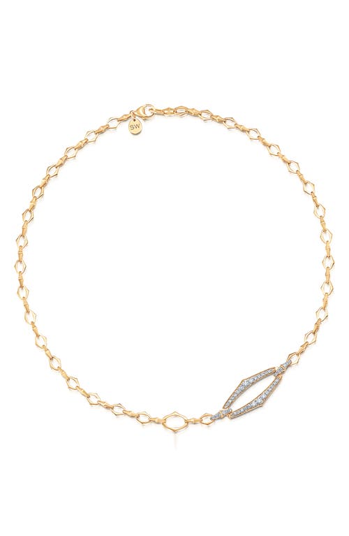 Sara Weinstock Lucia Outline Pavé Diamond Pendant Necklace in 18K Yg at Nordstrom
