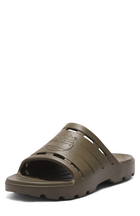 Washington Nationals ISlide Youth Primary Logo Slide Sandals - Gray