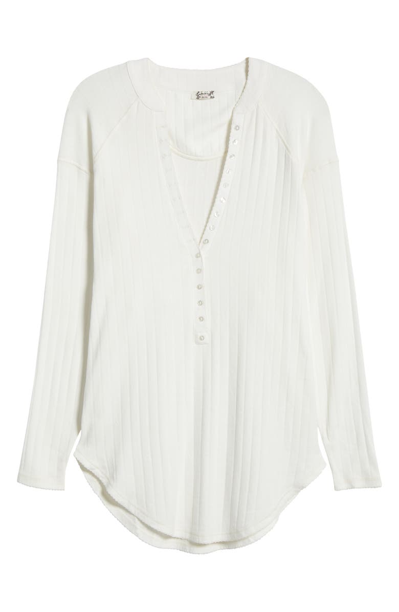 Free People Coffee Chat Pointelle Cotton Lounge Top | Nordstrom