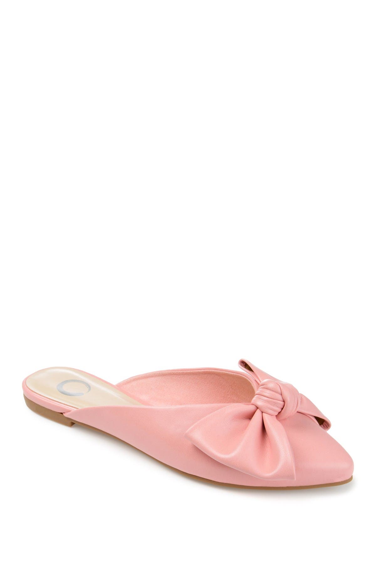 Journee Collection Dott Womens Slip On Pointed Toe Mules In Pink