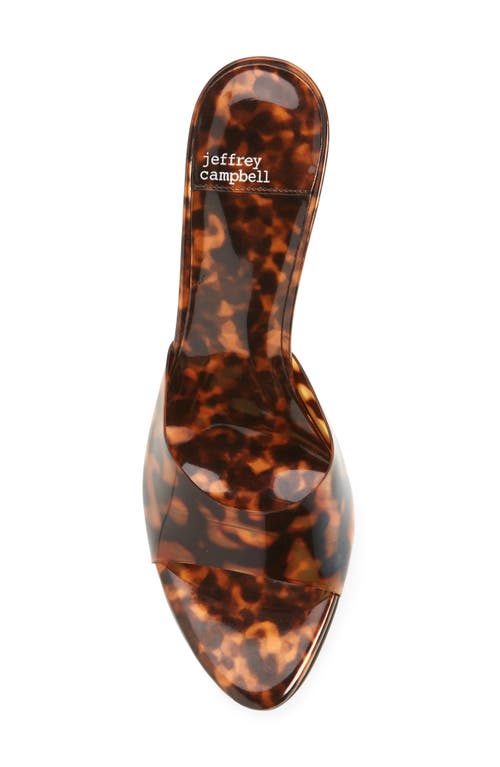 Jeffrey Campbell Women's Agent High Heel Slide Sandals In Tortoise