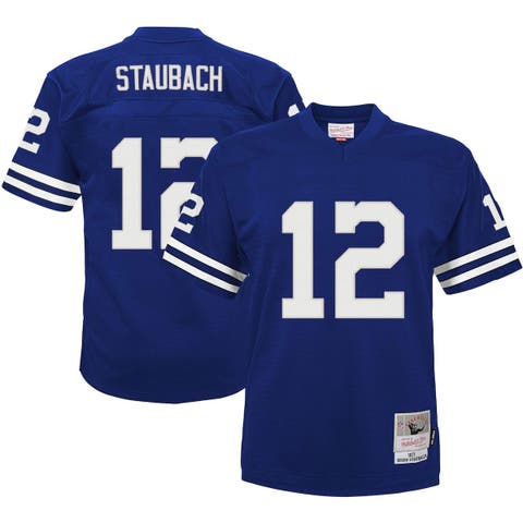 Mitchell & Ness Roger Staubach Navy Dallas Cowboys Big And Tall 1971 Legacy  Retired Player Jersey in Blue for Men